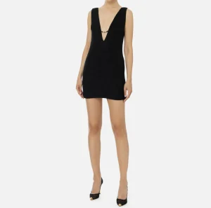 Elisabetta Franchi Mini Abiti | Abiti^Miniabito in tweed laminato Nero
