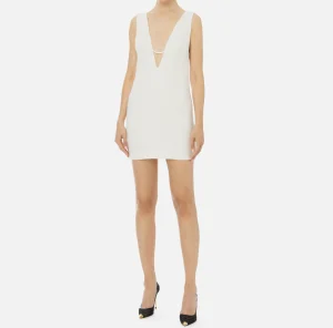Elisabetta Franchi Mini Abiti | Abiti^Miniabito in tweed laminato Avorio