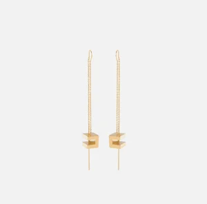 Elisabetta Franchi Bijoux^Orecchini cube OroGiallo