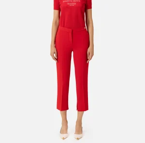Elisabetta Franchi Pantaloni E Shorts^Pantalone in crêpe con spacchetti RedPassion