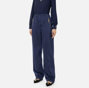 Elisabetta Franchi Pantaloni E Shorts^Pantalone in nylon tecnico con zip Navy