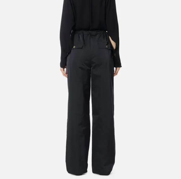 Elisabetta Franchi Pantaloni E Shorts^Pantalone in nylon tecnico con zip Nero