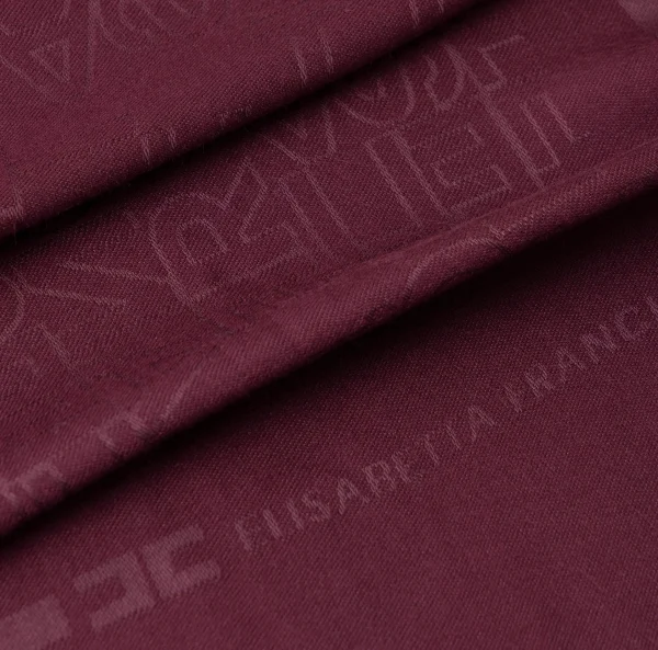 Elisabetta Franchi Sciarpe^Pashmina rettangolare in viscosa jacquard con lettering logo RougeNoir