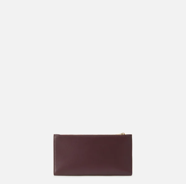 Elisabetta Franchi Clutch | Portafogli^Portafoglio in materiale sintetico con scudetto in metallo RougeNoir