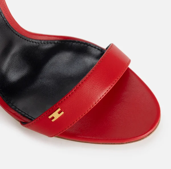 Elisabetta Franchi Sandali^Sandali Étoile in nappa con cinturino alla caviglia RedPassion