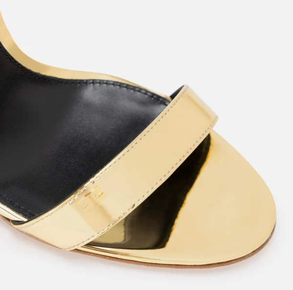 Elisabetta Franchi Sandali^Sandali Étoile in tessuto metalizzato Oro