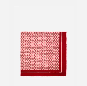 Elisabetta Franchi Sciarpe^Sciarpa Monogram Burro/Rosso