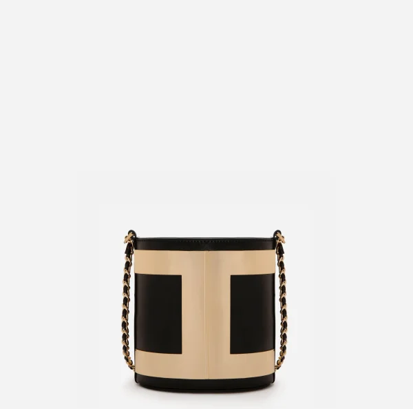 Elisabetta Franchi Borse A Tracolla^Secchiello Logo Nero