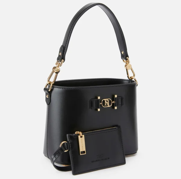 Elisabetta Franchi Borse A Mano^Secchiello morsetto logo Nero