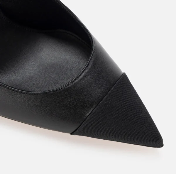 Elisabetta Franchi Décolleté^Slingback in nappa con tacco scultura Nero/Nero
