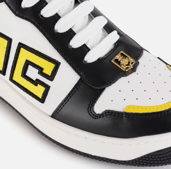 Elisabetta Franchi Sneakers E Scarpe Basse^Sneakers in pelle logo bicolor Nero/Avorio