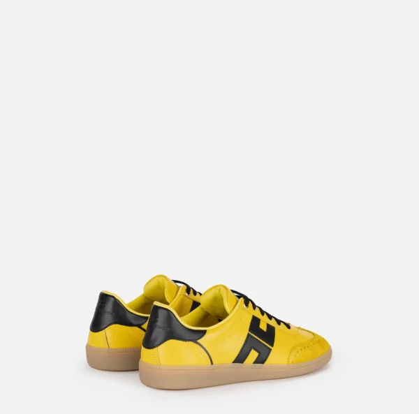 Elisabetta Franchi Sneakers E Scarpe Basse^Sneakers in pelle scudetto Mimosa/Nero