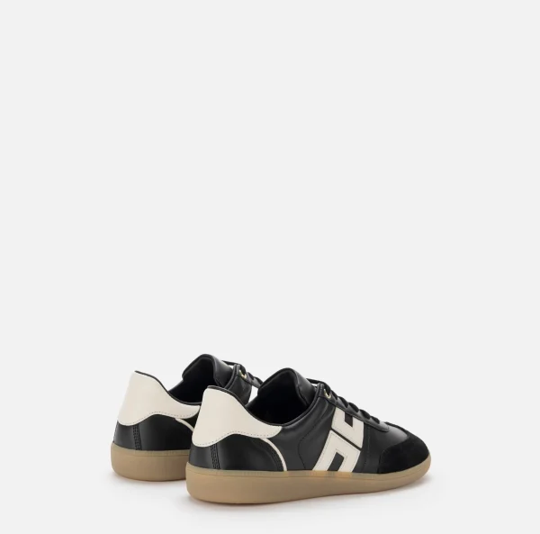 Elisabetta Franchi Sneakers E Scarpe Basse^Sneakers in pelle scudetto Nero/Burro