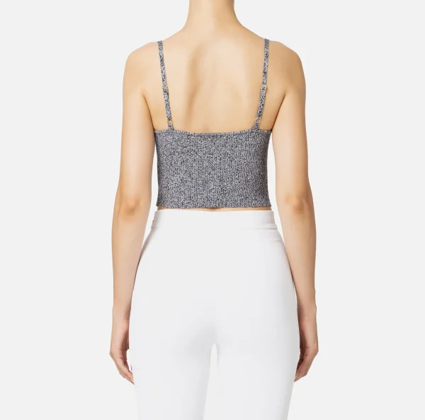 Elisabetta Franchi Top, T-Shirt & Body^Top bustier in viscosa effetto plissé Salepepe