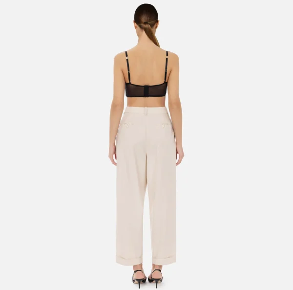 Elisabetta Franchi Top, T-Shirt & Body^Top reggiseno in tulle stretch Nero