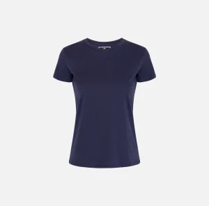 Elisabetta Franchi Top, T-Shirt & Body^T-shirt in jersey con ricamo logo Navy