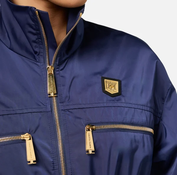 Elisabetta Franchi Tute^Tuta cargo in nylon tecnico con zip Navy
