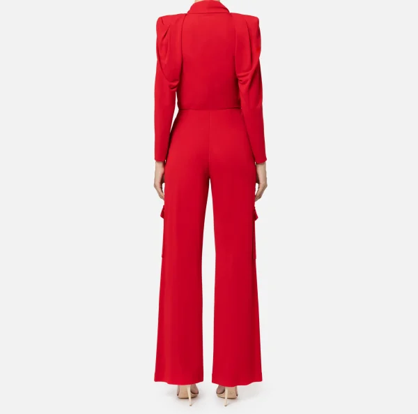 Elisabetta Franchi Tute^Tuta in jersey con cintura charms RedPassion
