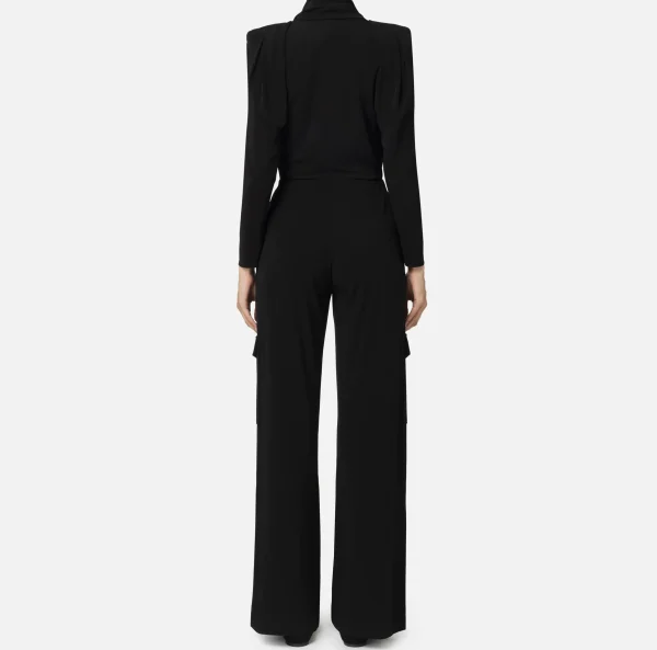Elisabetta Franchi Tute^Tuta in jersey con cintura charms Nero